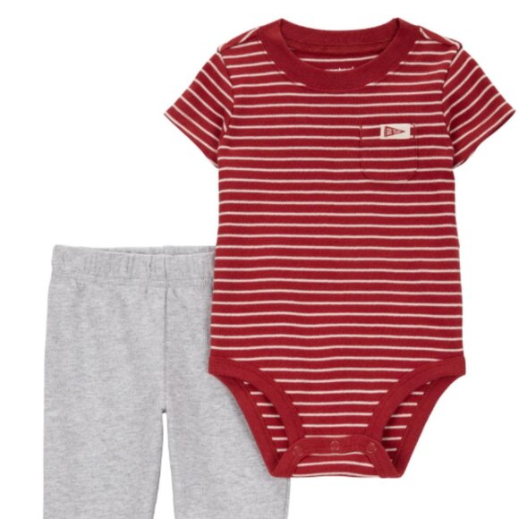 Carter's Other - NWT CARTERS BABY BOY Outfit Set, 2-Piece Red White 24 MONTHS